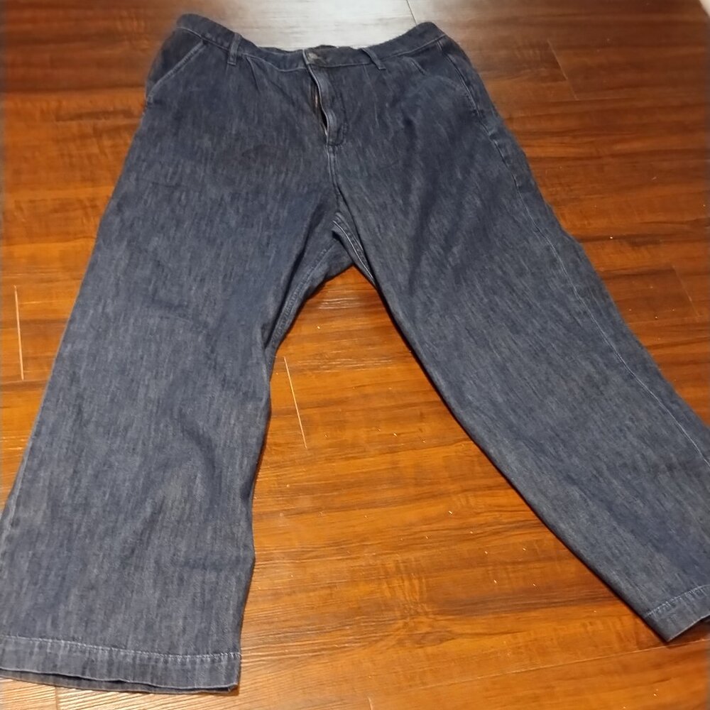 JCrew Pleated Jean Trousers